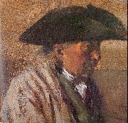 Adolph von Menzel Peasant with a Three-Cornered Hat oil painting picture wholesale
